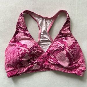 LiCi Fit Pink Python Sports Bra M/L